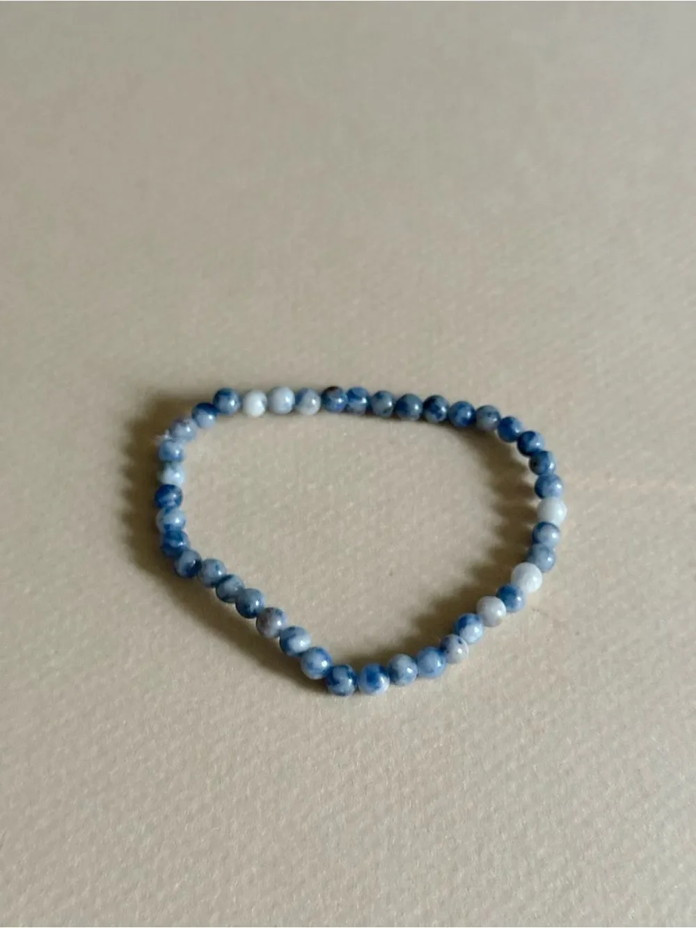 Blue Beaded Bracelet #2716